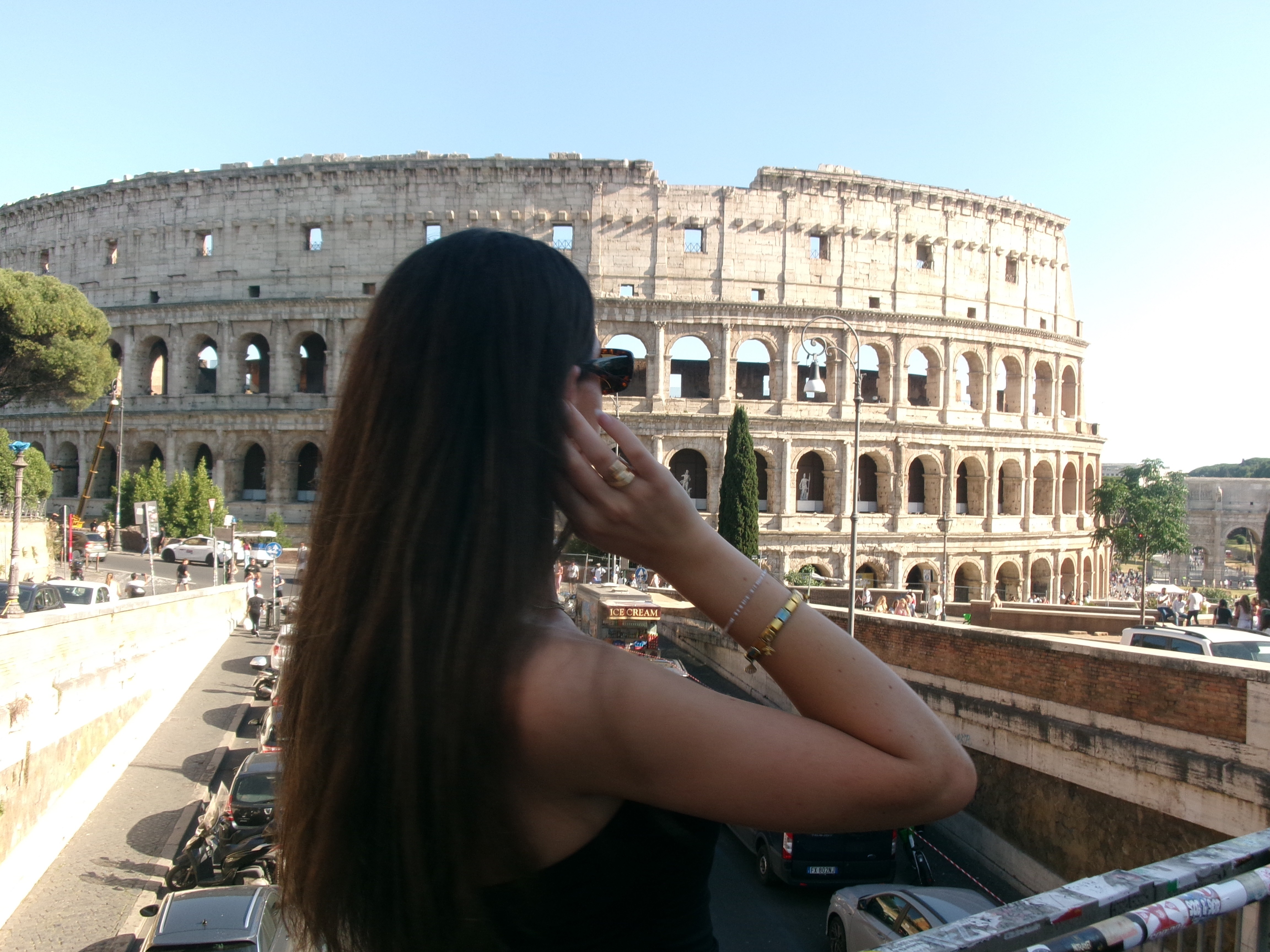 View of the Colosseum in Rome